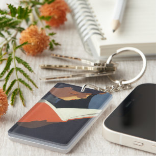 Vintage Kind liest ein Buch aus der Bibliothek Schlüsselanhänger