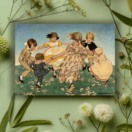 Vintage Kinder, die Muttertagskarte spielen Feiertagskarte