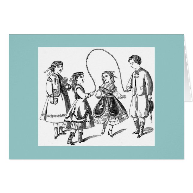 Vintage Kinder im Spiel (Vorderseite (Horizontal))