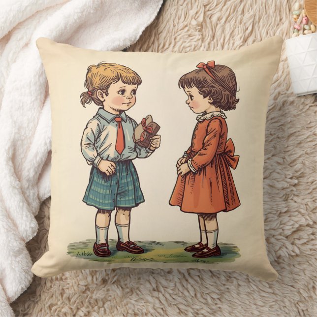 Vintage Kinder  Kissen (Decke)