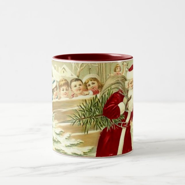 Vintage Kinder sehen Santa Tasse (Mittel)