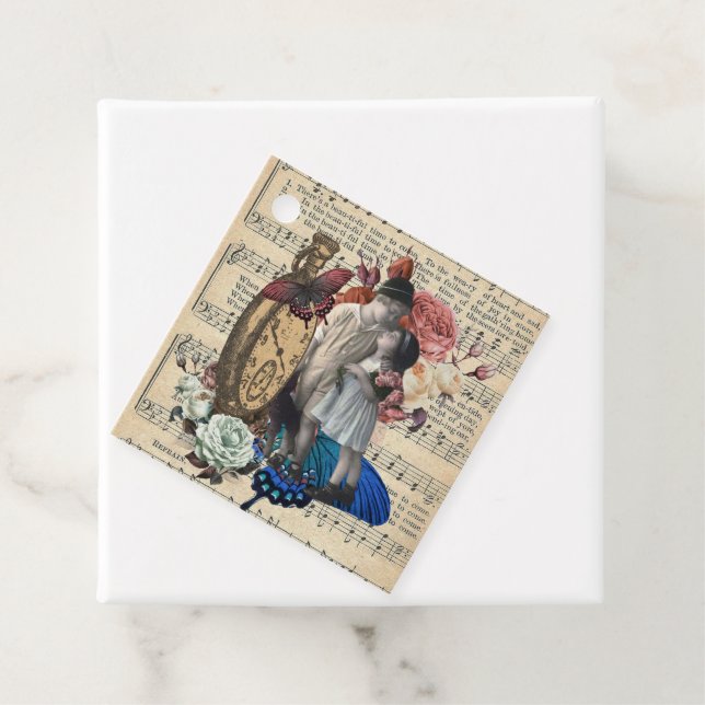 Vintage Kinder und Blumenkollektion Geschenkanhänger (Beispiel)