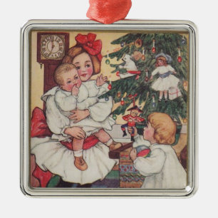 Vintage Kinder Viktorianisch Weihnachtsschmuck