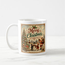 vintage Kinder Weihnachtstasse  Kaffeetasse