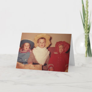 Vintage Kinder zu Halloween Karte