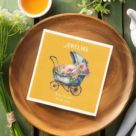 Vintage Kinderdusche Personalisiert Serviette