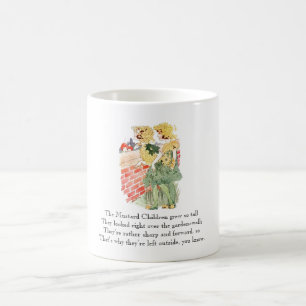 Vintage Kinderreim Senf Essen Süße Kinder Tasse
