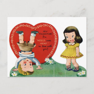 Vintage Kindervalentinepostkarten Feiertagspostkarte