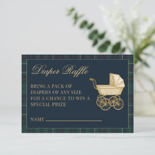 Vintage Kinderwagen Klassische Babyparty Begleitkarte