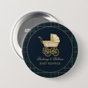 Vintage Kinderwagen Klassische Babyparty Button