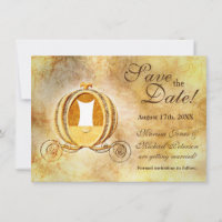 Vintage Kinderwagen Save the Date Karte