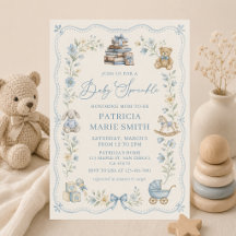 Vintage-Kinderzimmer-blaue-Blumen-Einladung-zur-Ba