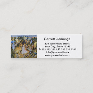 Vintage Kinderzimmer-Reim-Charaktere Mini Visitenkarte