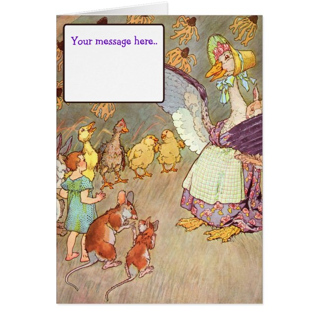 Vintage Kinderzimmer-Reim-Gewohnheit (Vorne)