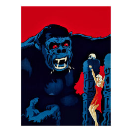 Vintage King Kong Filmplakat (1933) Poster