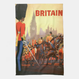 Vintage King's Britische Königsgarde Großbritannie Geschirrtuch