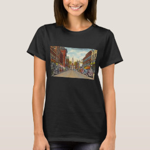 Vintage Kirchenstraße, Burlington, Vermont T-Shirt