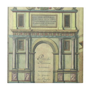 Vintage Kirchentür Eintritt Renaissance Architektu Fliese