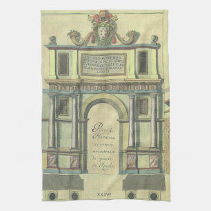Vintage Kirchentür Eintritt Renaissance Architektu Geschirrtuch