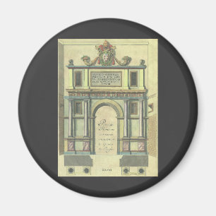 Vintage Kirchentür Eintritt Renaissance Architektu Magnet