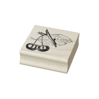Vintage-Kirsch-Stempel Gummistempel