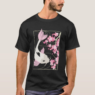 Vintage-Kirschblüten I Japanischer Fisch I Koi-Kar T-Shirt