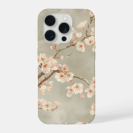 Vintage-Kirschblüten-Sakura-Zweig iPhone 15 Pro Hülle