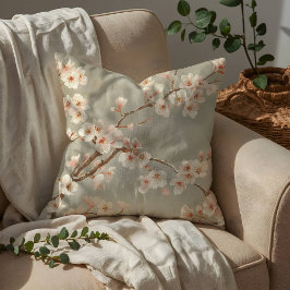 Vintage-Kirschblüten-Sakura-Zweig Kissen