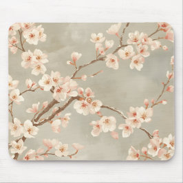 Vintage-Kirschblüten-Sakura-Zweig Mousepad