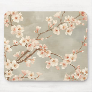 Vintage-Kirschblüten-Sakura-Zweig Mousepad