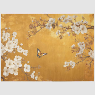 Vintage Kirschblütenblüte Blume Seidenpapier