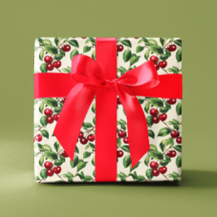 Vintage Kirschen Geschenkpapier