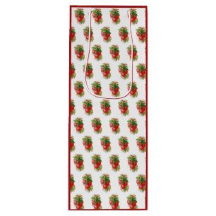 Vintage Kirschen Geschenktüte Für Weinflaschen