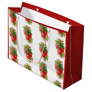 Vintage Kirschen Große Geschenktüte