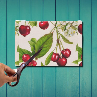 Vintage Kirschen Seidenpapier