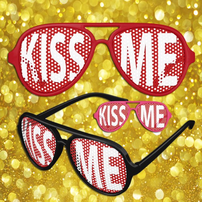 Vintage KISS ME Sonnenbrille / Fun Party Shades (Von Creator hochgeladen)