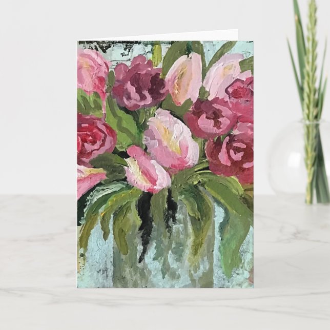 Vintage Kisses - Unbedachte Begrüßung Karte (Vorderseite)