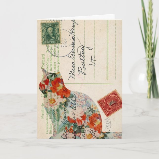 Vintage Kitchenette Digitale Kunst, Geburtstag Karte (Vorderseite)