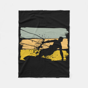 Vintage-Kitesurfen, Kiteboarding, Kiter, Wasserspo Fleecedecke