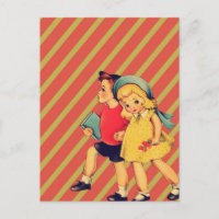 vintage Kitsch zurück zur Schule Retro-Kinder