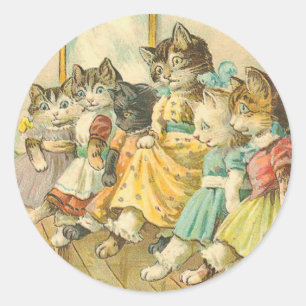 Vintage Kitten Stickers