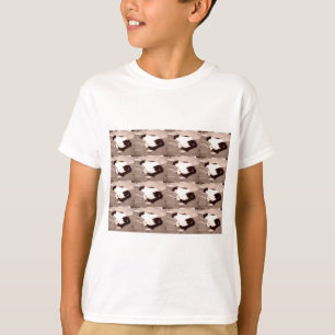 Vintage Kitty/Black/White Fotografie T-Shirt