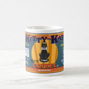 VINTAGE KITTY KAT KAFFEE-MARKE KAFFEETASSE