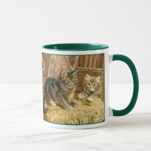 Vintage Kitty Katzen - viktorianische Kunst Tasse