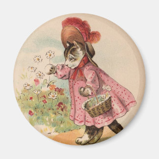 Vintage Kitty Magnet