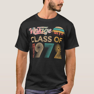Vintage-Klasse von 1972 Klassisches Retro-Geburtst T-Shirt