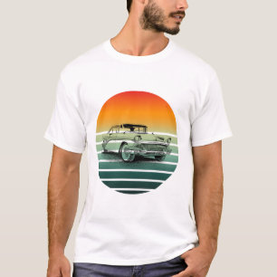 Vintage Klassik Car Sunset Lines T-Shirt