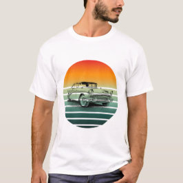 Vintage Klassik Car Sunset Lines T-Shirt
