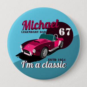 Vintage Klassiker Antiquitäten Auto legendärer Vat Button