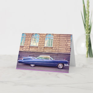 Vintage-Klassiker-Auto Geburtstagskarten Feiertagskarte